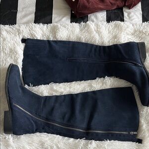 Matisse Dark Blue Over the Knee Boots